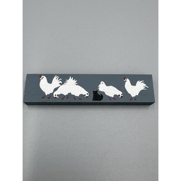 Vintage Cat's Meow Village Barnyard Cows, Chickens, Ducks Accessories Wooden - Picture 6 of 6